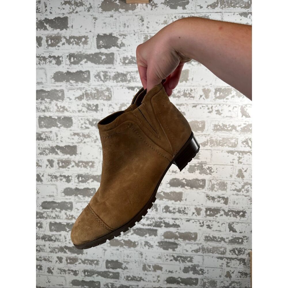 Nine West | women suede tan booties